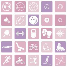 Vector Set of Sport Icons N5