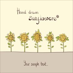 floral background with sunflowers N2
