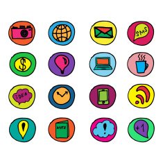 Hand drawn vector illustration icons N2
