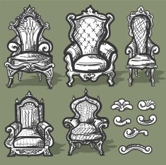 Chair Antique Vector