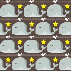 funny simple whales pattern N3