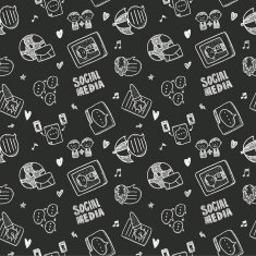 seamless doodle communication pattern N96