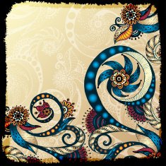 Vector abstract floral decorative background N14