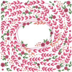 Floral vintage banner