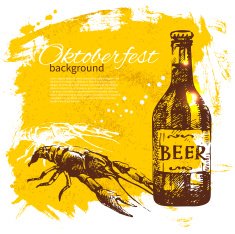 Oktoberfest vintage background N7