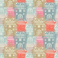 Seamless pattern with buildings N3