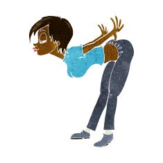 cartoon sexy woman N25