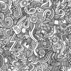 Photography doodles seamless pattern N5