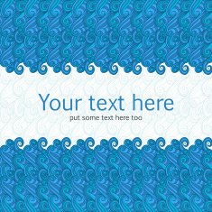 Blue swirl waves banner N2