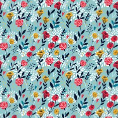 elegant cartoon seamless pattern N2