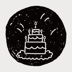 doodle cake N244