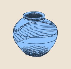 Jug Vectorized hand-drawn style grunge illustration N2