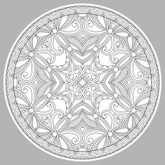 coloring book page for adults - zendala N48