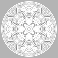 coloring book page for adults - zendala N49