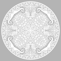 coloring book page for adults - zendala N50