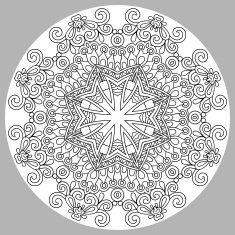 coloring book page for adults - zendala N51