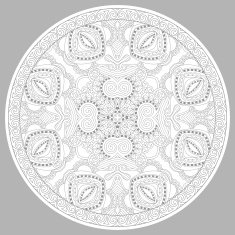 coloring book page for adults - zendala N52