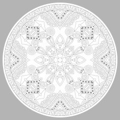 coloring book page for adults - zendala N53