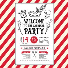 Invitation carnival party N2