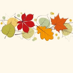 Autumn leaves card