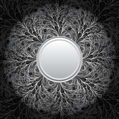 Banner with lacy background