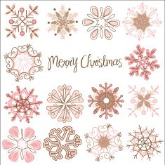 Retro Snowflakes N4