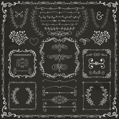 Hand drawn design elements N23