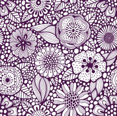 abstract floral pattern N24