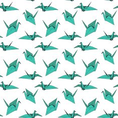 Origami cranes pattern