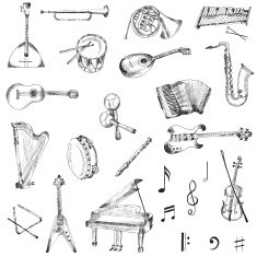 Set of music instruments N3