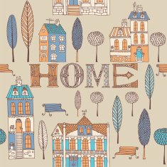 Sweet Home Seamless background N2
