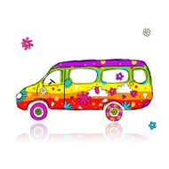 Funny bus for your design