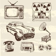 Vintage Retro sketch