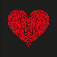 Floral heart N19