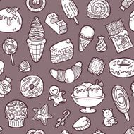 doodle sweets pattern N11