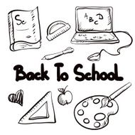Back to school education icons cartoon set N17