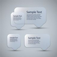Glass Speech Bubbles