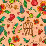 Doodle seamless pattern - Illustration N2