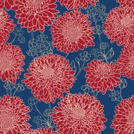 Floral seamless pattern with nand drawn flowers N5