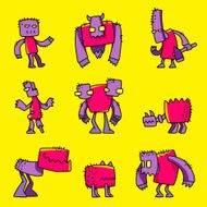 funny cartoon game monsters N4