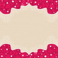 valentines background with pink hearts
