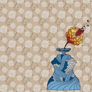 Vase of flowers N6