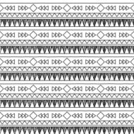 Seamless Doodle Tileable Vector Background in Tribal Style N2