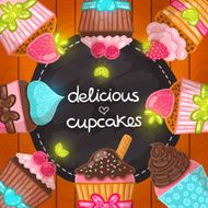 Muffin set Cupcake frame