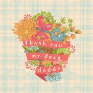 Vintage Stylish floral cards invitations with butterflies Fathe