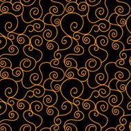 Abstract seamless pattern with gold waves