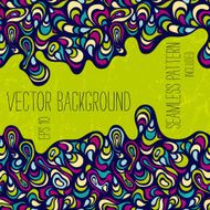 Hand-drawn vector abstract background