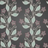 Seamless Floral Pattern (Vector) Hand Drawn Texture N199