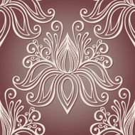 Seamless Floral Pattern (Vector) Hand Drawn Texture N203