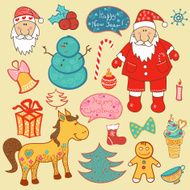 Christmas new year set